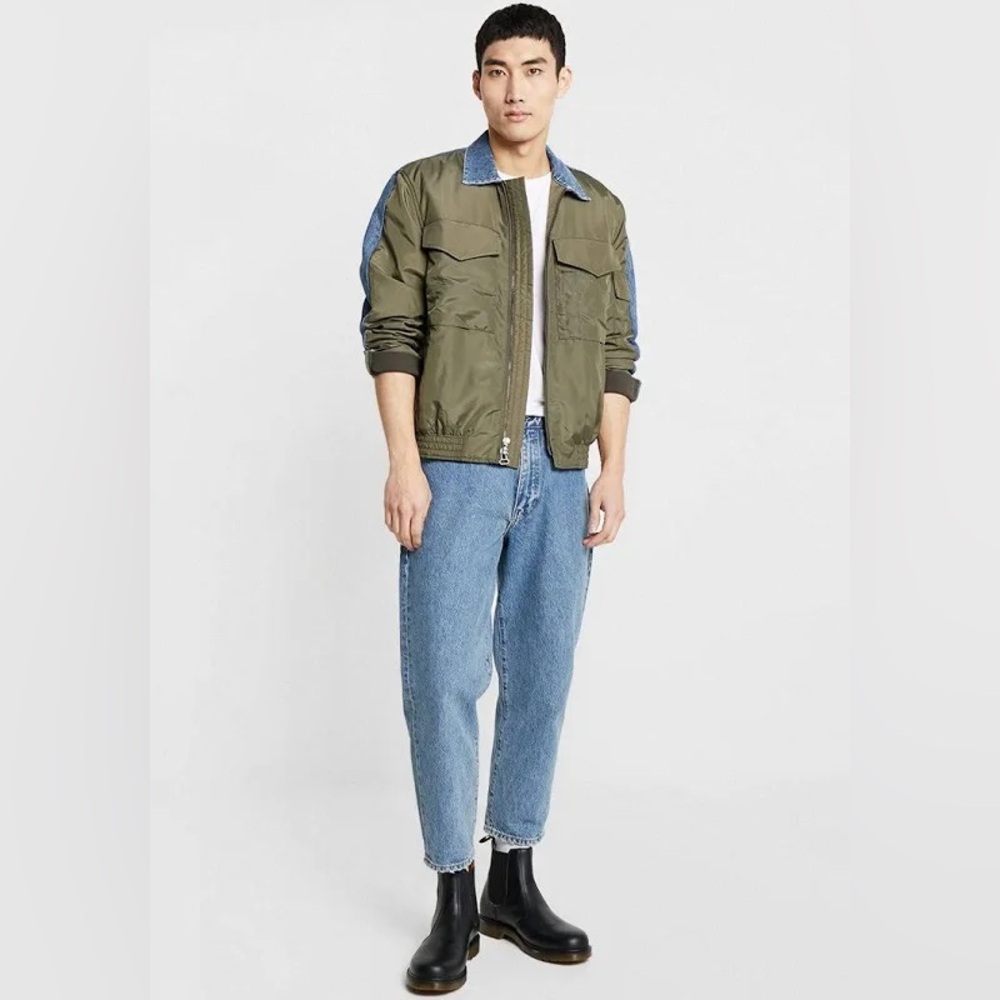 $498 NWT Levi’s Made & Crafted Men’s Denim / Nylon trucker jacket XL